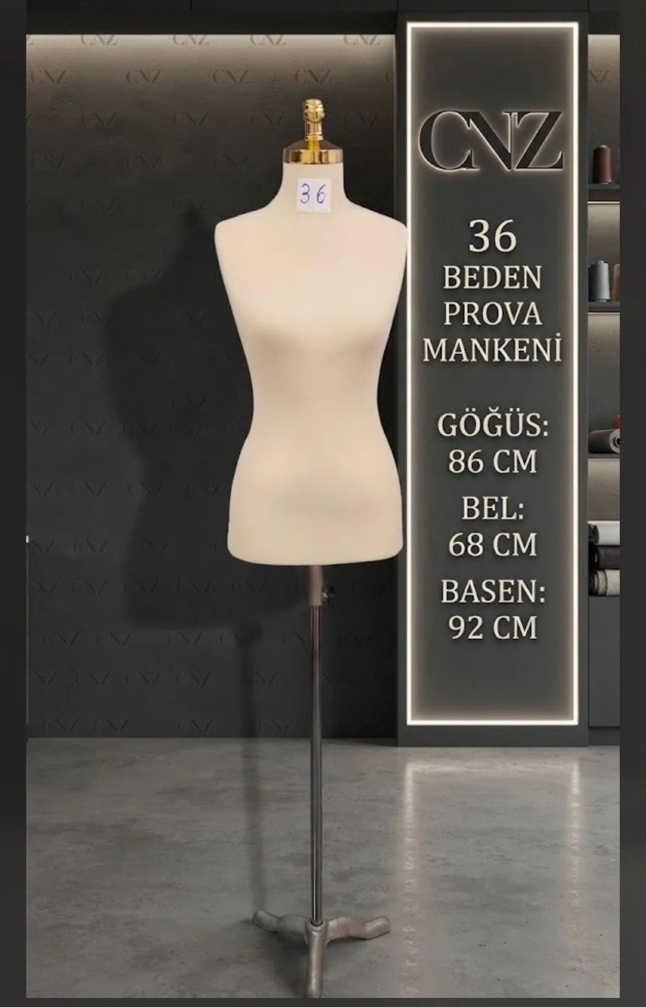 36 beden gelinlik prova mankeni