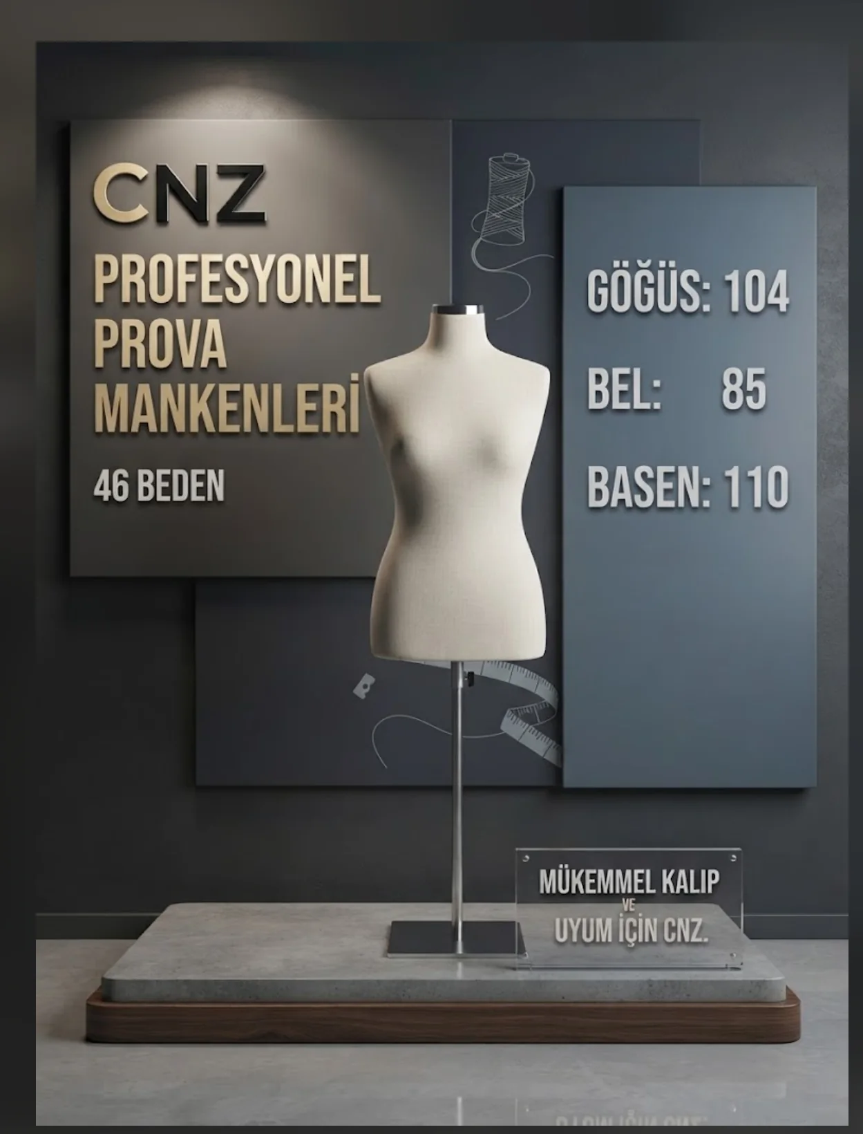 46 beden gelinlik prova mankeni