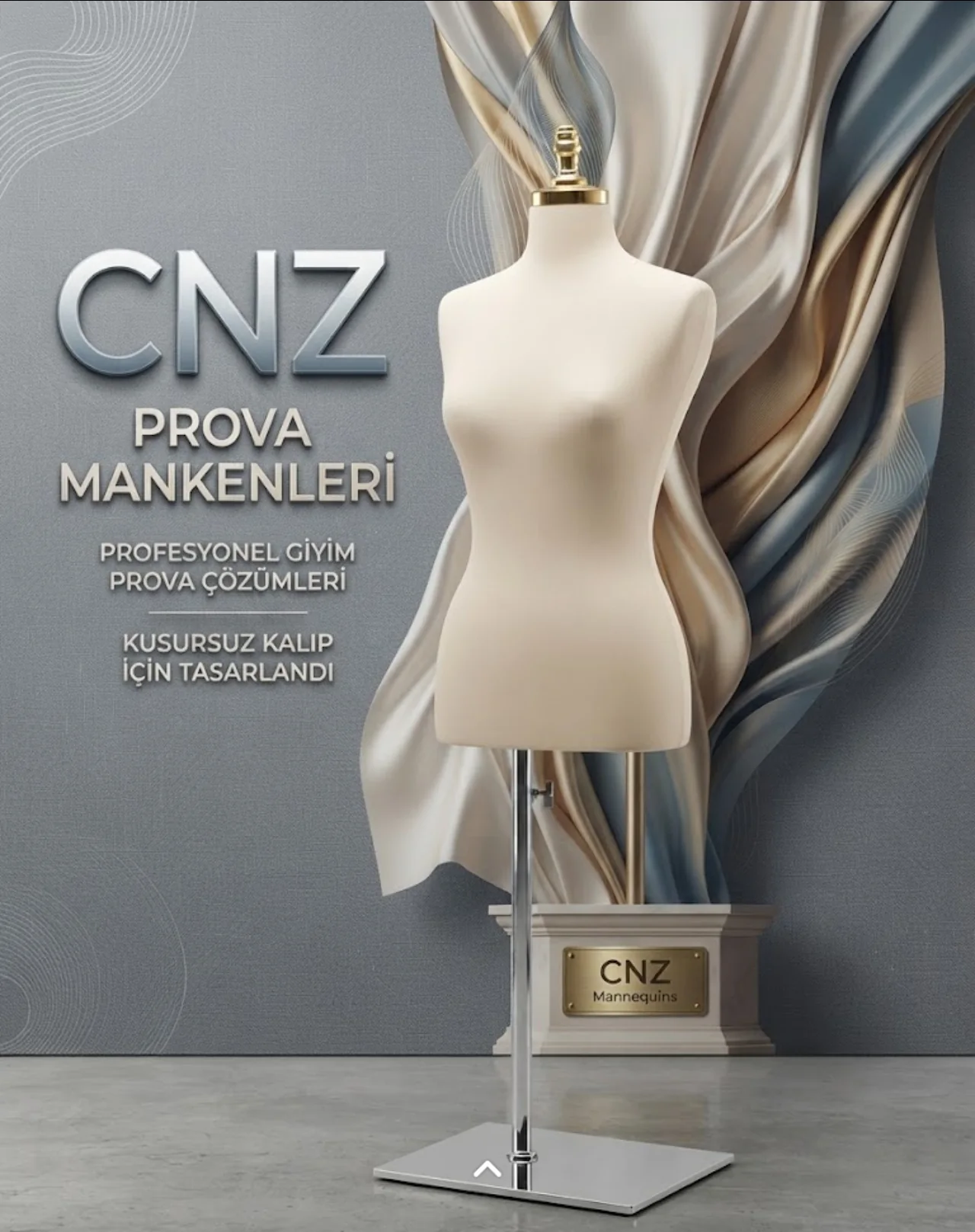 CNZ gelinlik prova mankeni premium sunum